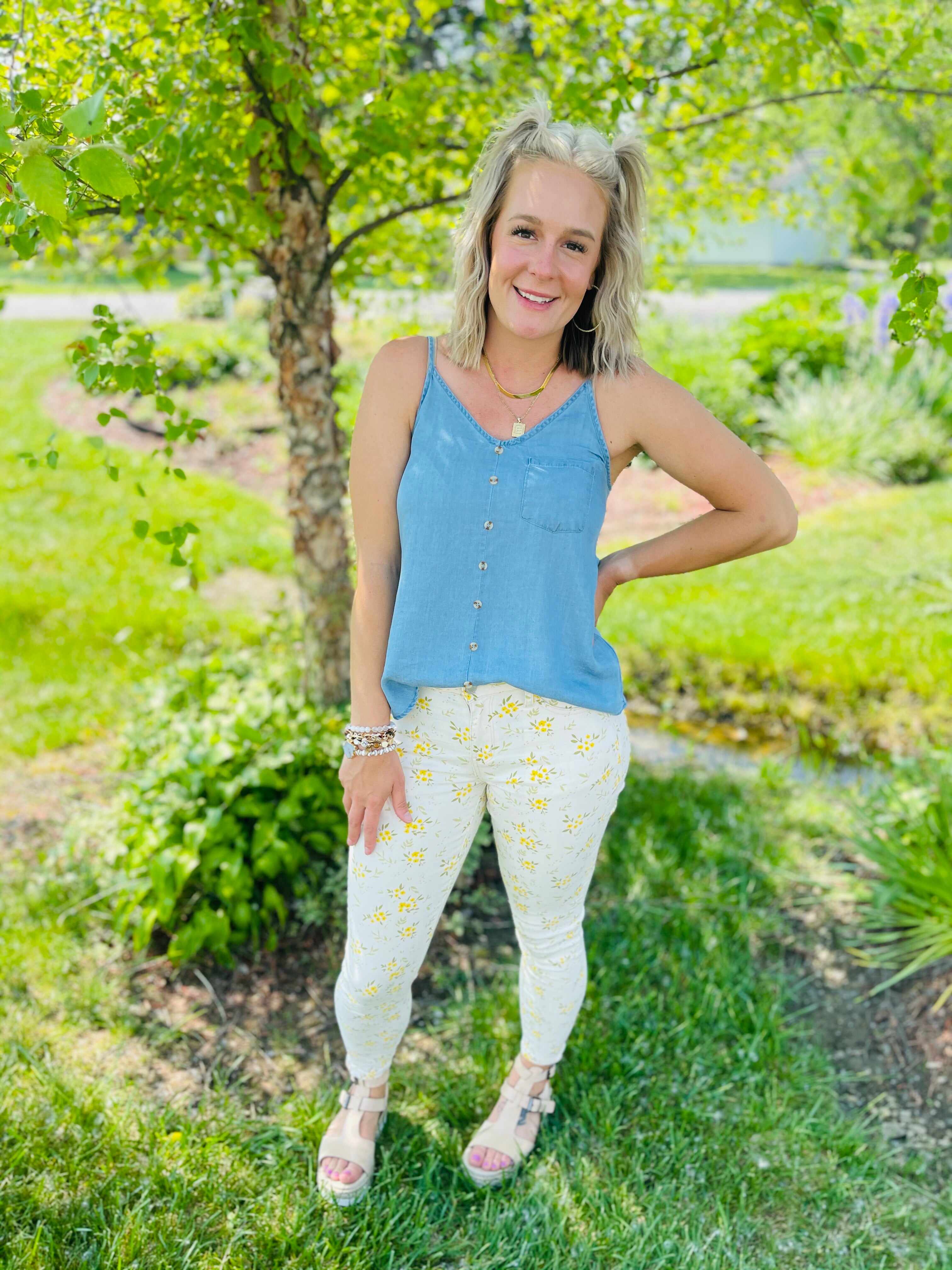 PLUS/REG Secret Garden Skinny Jeans