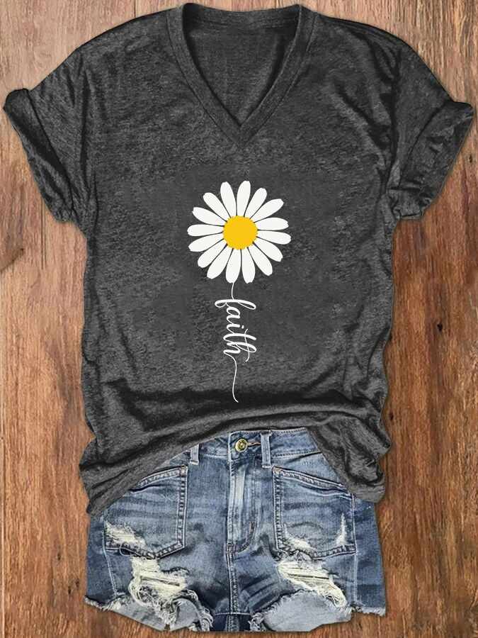 Women's Faith Printed T-shirt