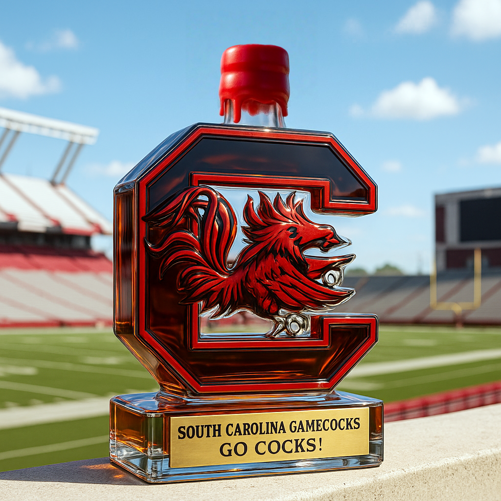 South Carolina Gamecocks Limited-Edition Whiskey Bottle