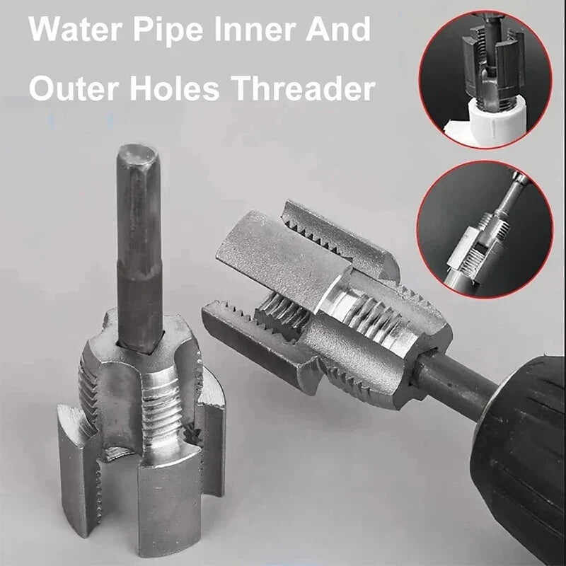 2 Pack PVC Pipe Threader 1/2 and 3/4