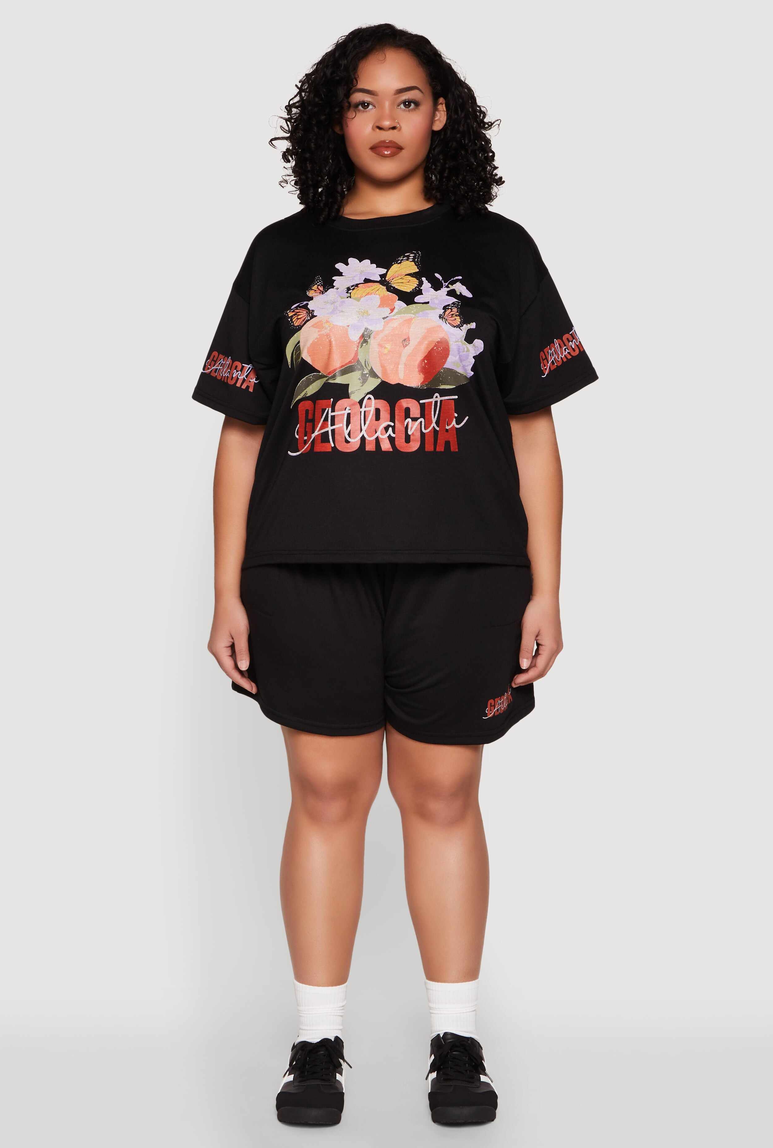 Plus Size Atlanta Georgia Peaches Graphic Top