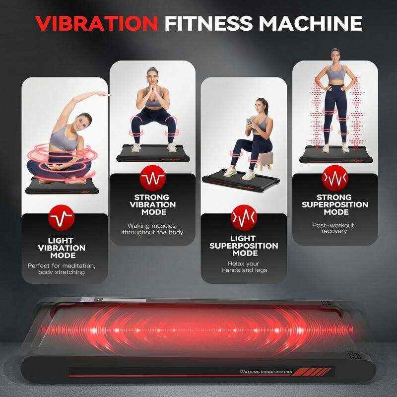 Walking Vibration Pad P1,Vibrating Plate, Remote Control & APP, Lightweight Under Desk Treadmills For Home & Office,Servo Motor Technology, 3 in 1 Portable Walking Pad Treadmill, 22 Lbs Fitness Equipment