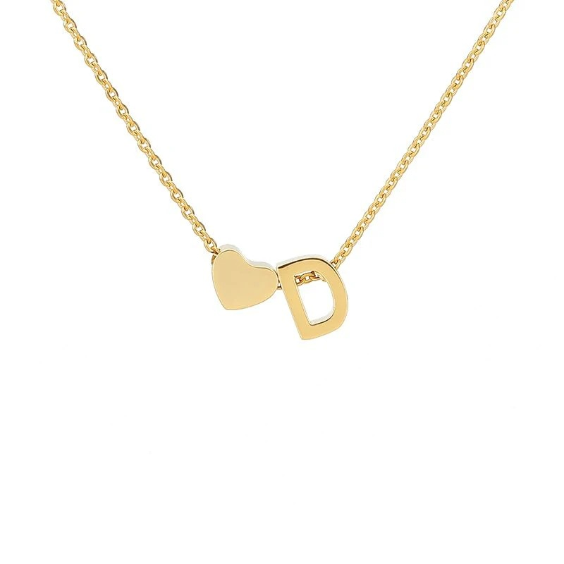 🔥Last Day 69% OFF ✨Personalized Gold Heart A-Z Initial Necklace Jewelry Gift for Her