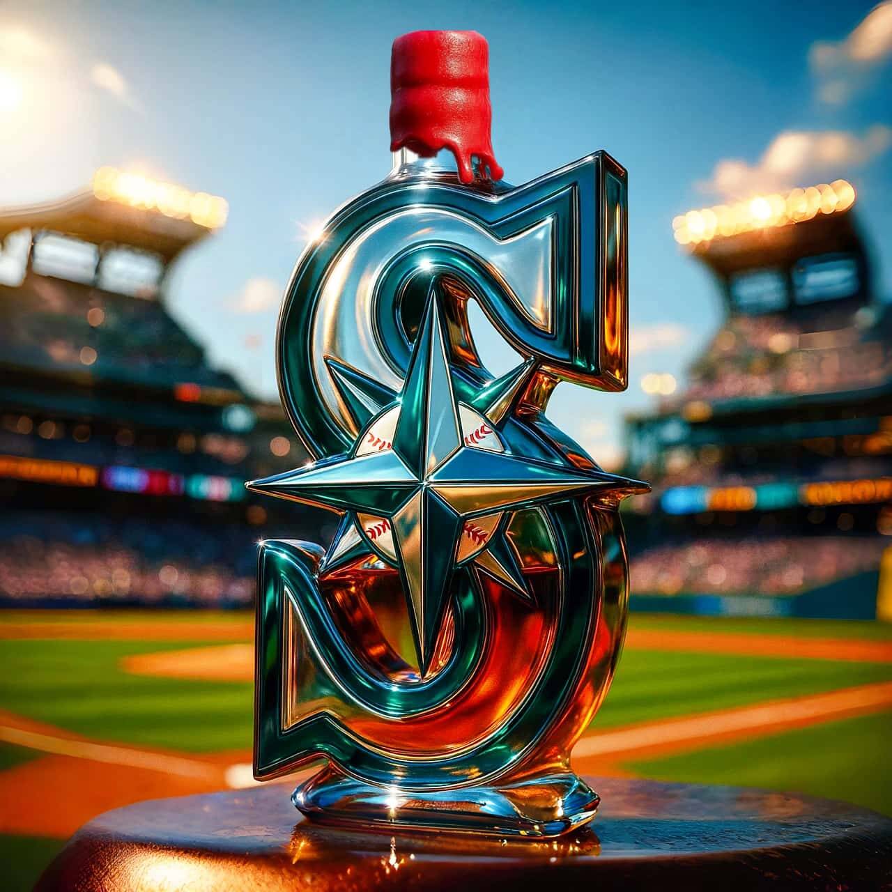 Seattle Mariners Whiskey Bottle