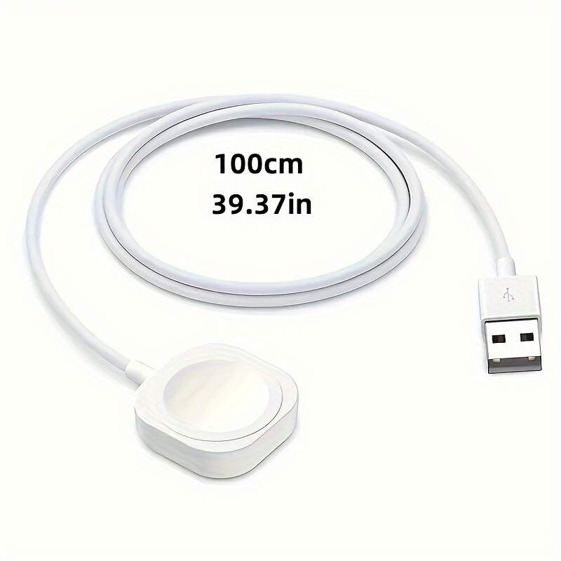 Fast Wireless Charger for Apple Watch - Strong Magnetic Connection, Rapid Fast Charging, Portable Design with USB Cable - Compatible with All Apple Watch Series 9 8 7 6 SE 5 4 3 2 1