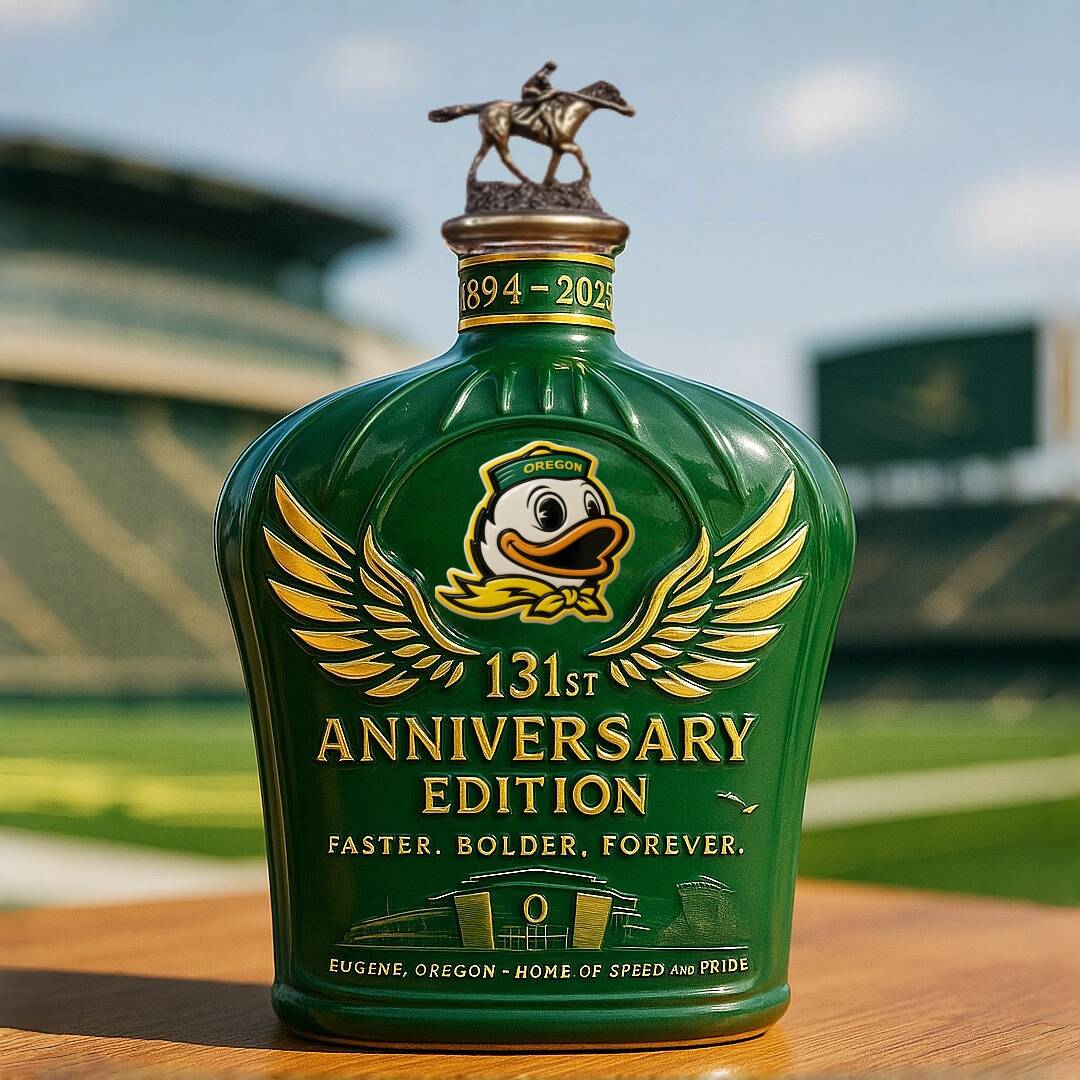 Ducks 131st Anniversary Whiskey Bottle