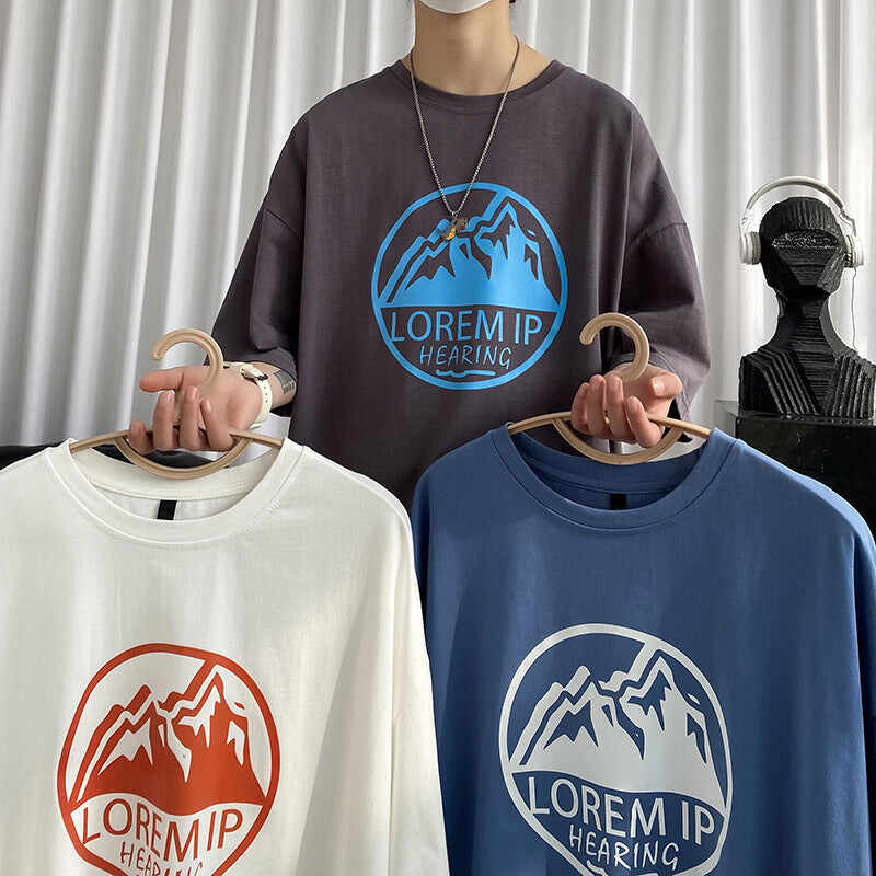 Summer New Five-Point Short-Sleeved T-Shirt Men