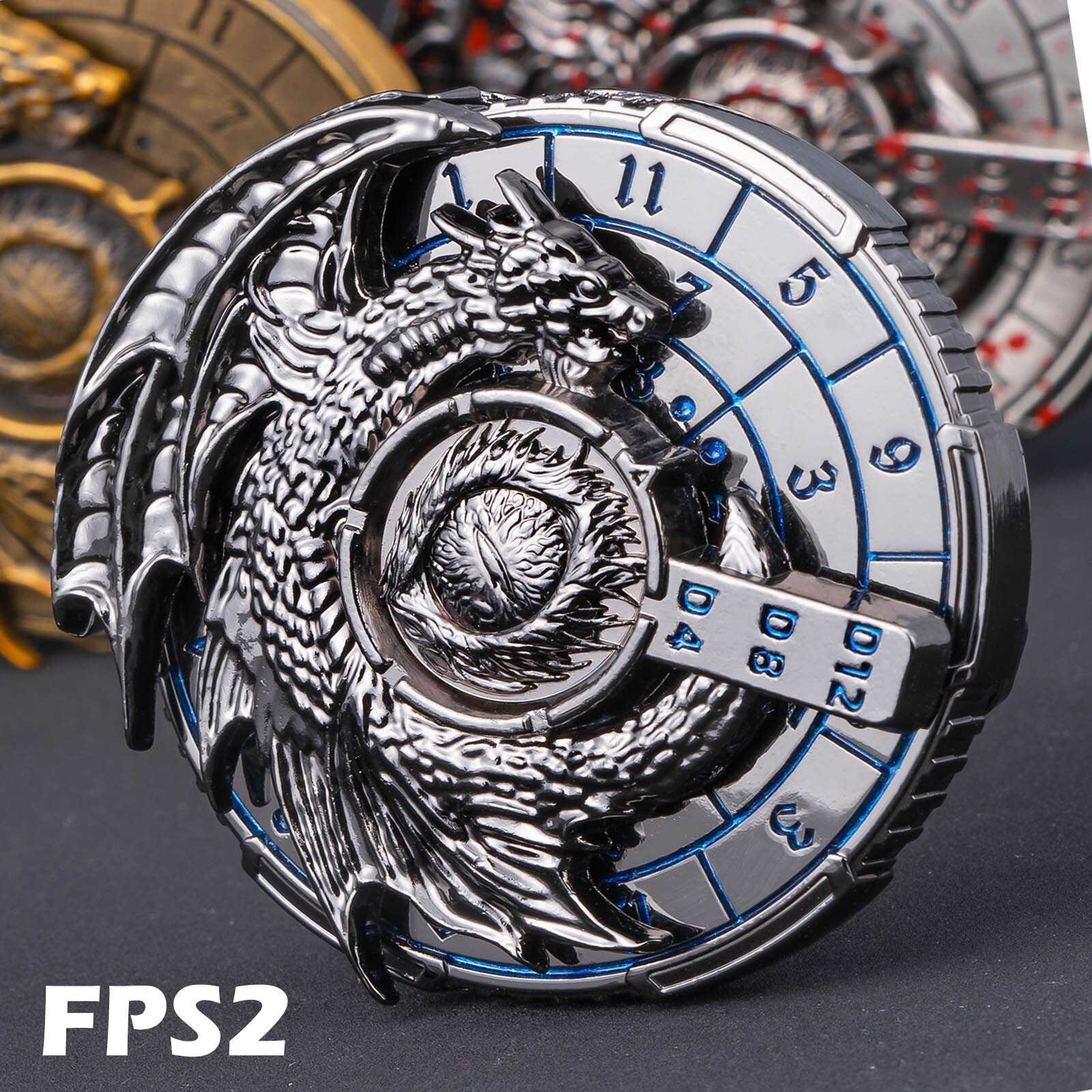 7-in-1 DnD Metal Dragon Compass Dice