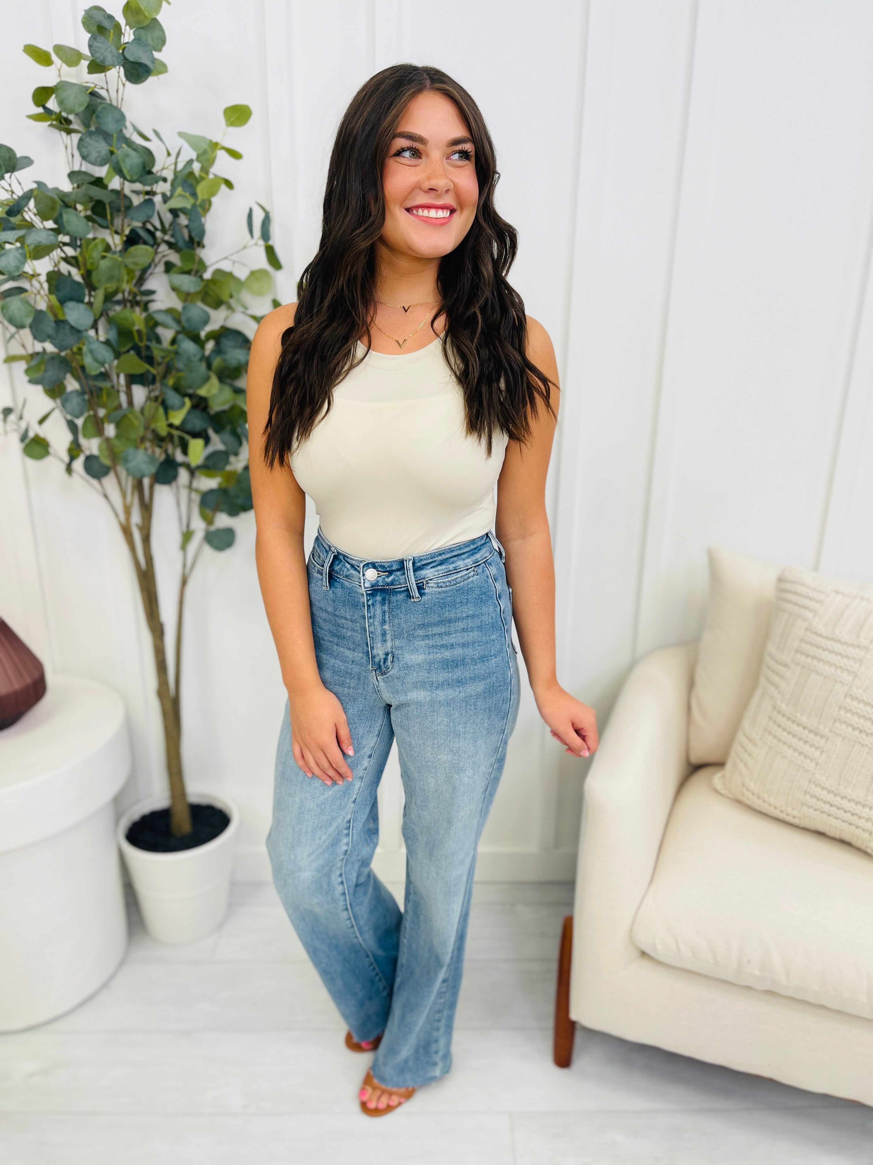 REG/CURVY Stand By Me Wide Leg Trouser Jeans