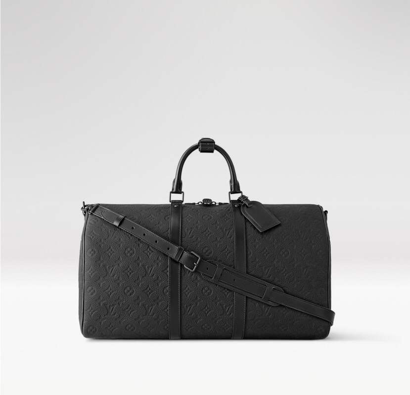 Keell Carry-On Travel Bag – Signature Emblem-Print Leather Duffel with Carry-On Size & Premium Craftsmanship