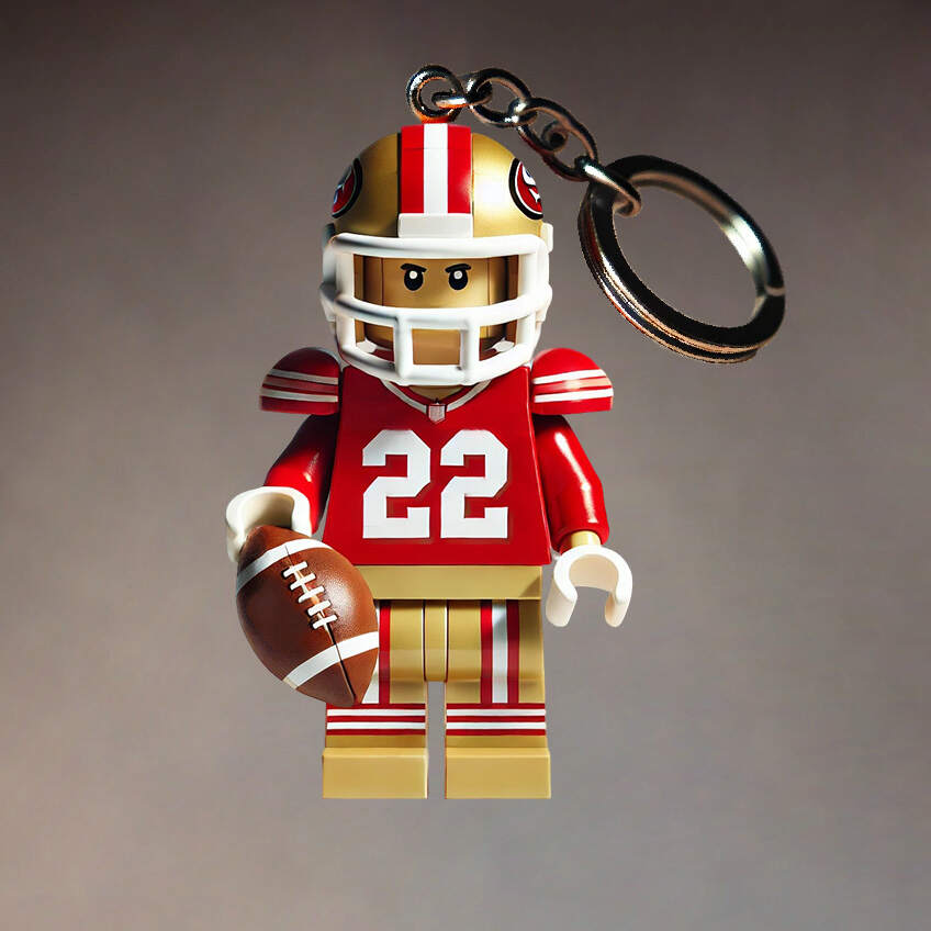 Football Team Building Set Kit Keychain