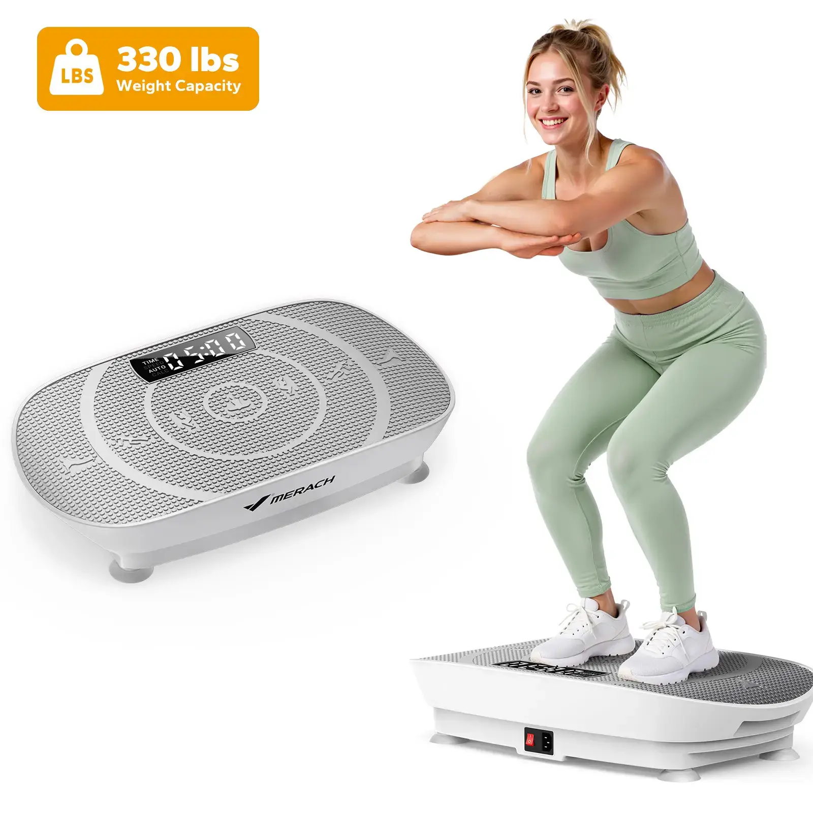 Slim Vibration Plate Exercise Machine with Lymphatic Drainage Feature Compact Design Fitness Home Gym Equipment Whole Body Workout Vibrations