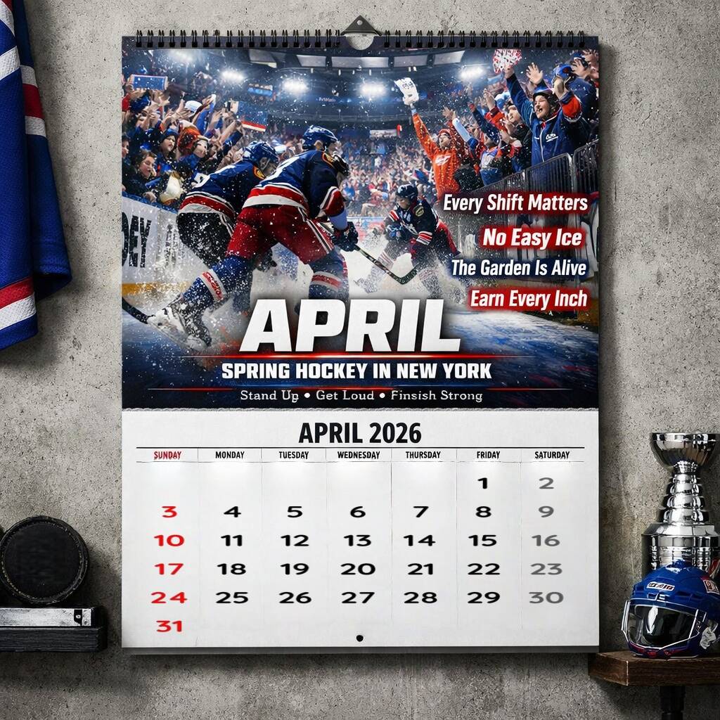 NYR 100th Anniversary Wall Calendar