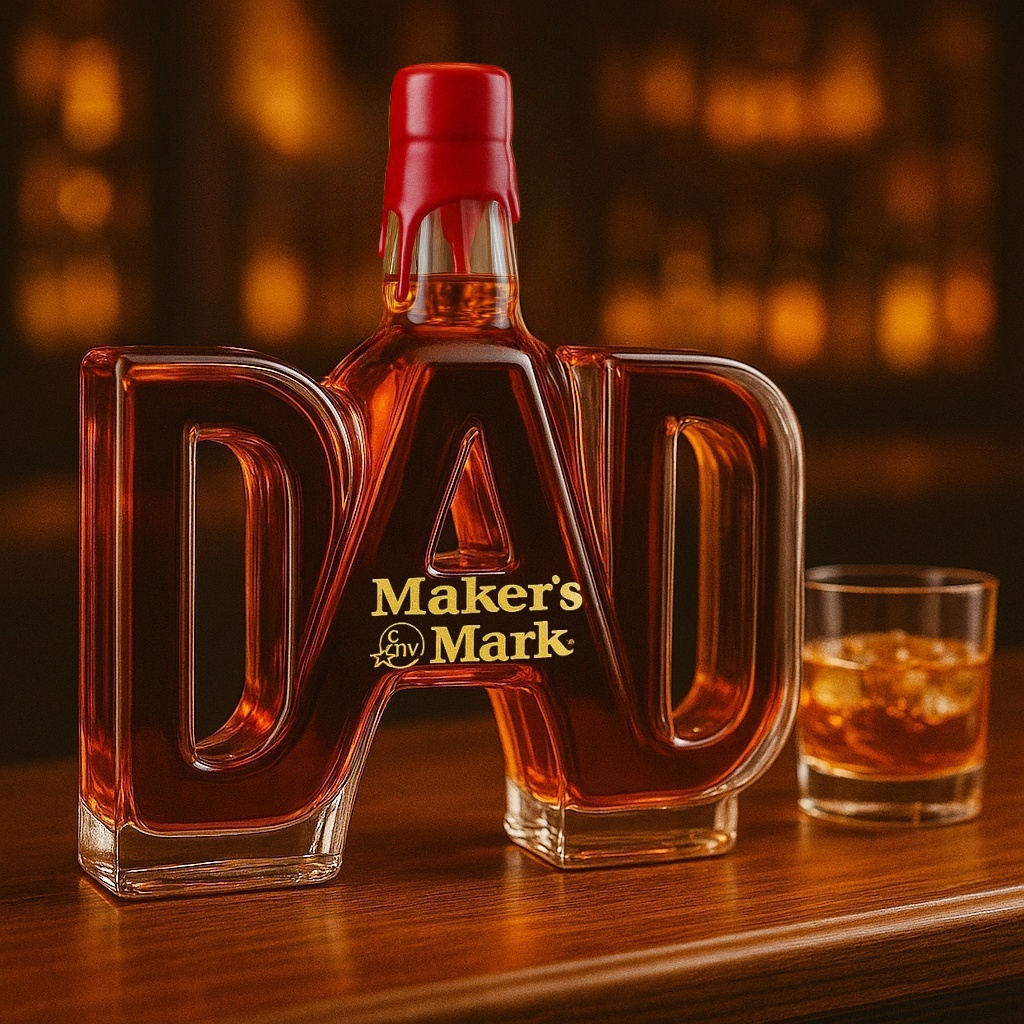 DAD Whiskey Bottle