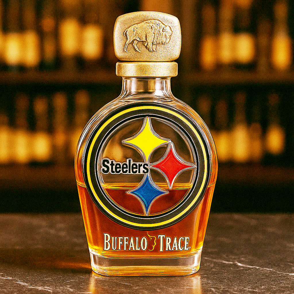 Pittsburgh Steelers Whiskey Bottle