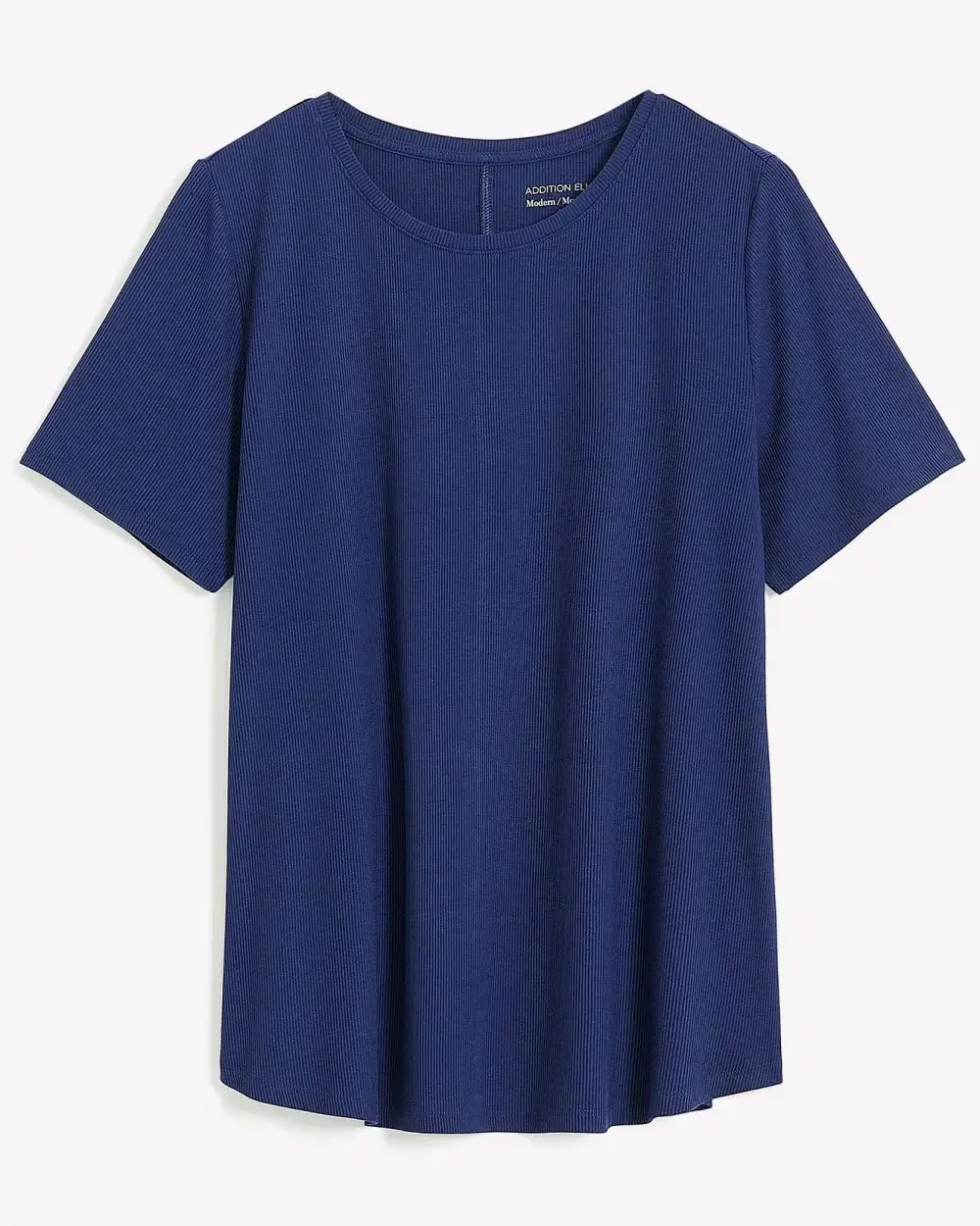 Responsible, Ribbed Modern-Fit Crew Neck Tee - Addition Elle