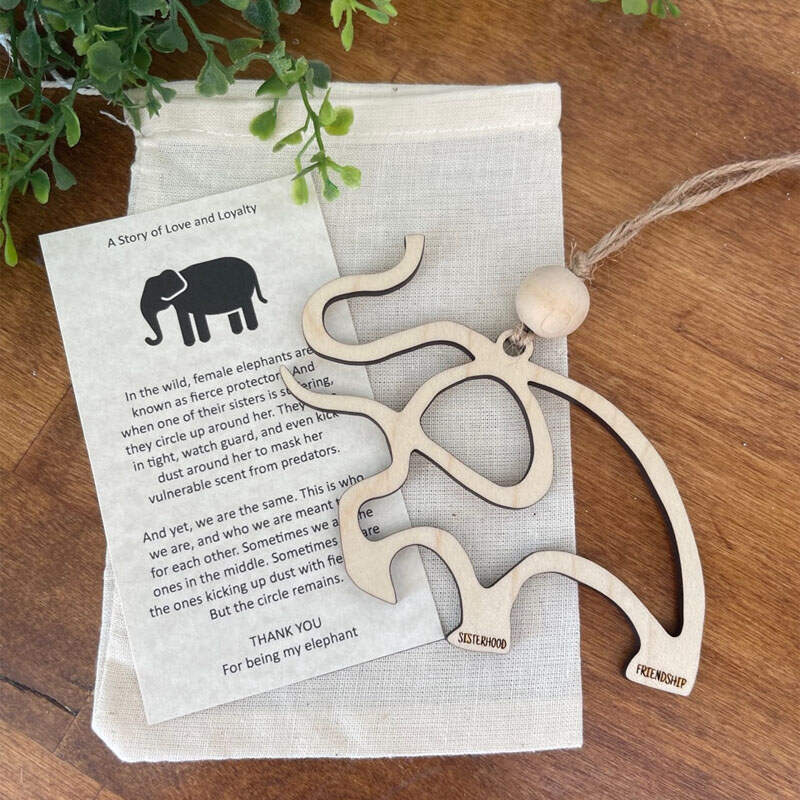 A story of love and loyalty Elephant ornament gift