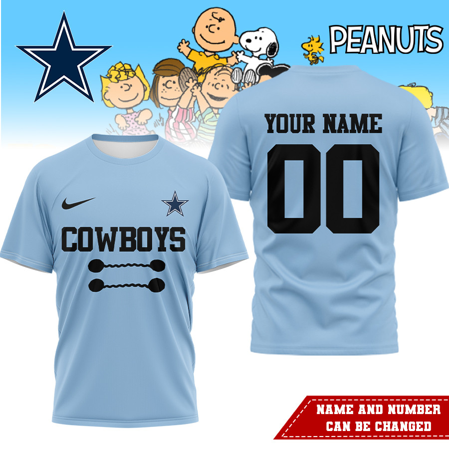 Dallas Cowboys | Premium NFL Peanuts Character Costume 3D Shirt HI