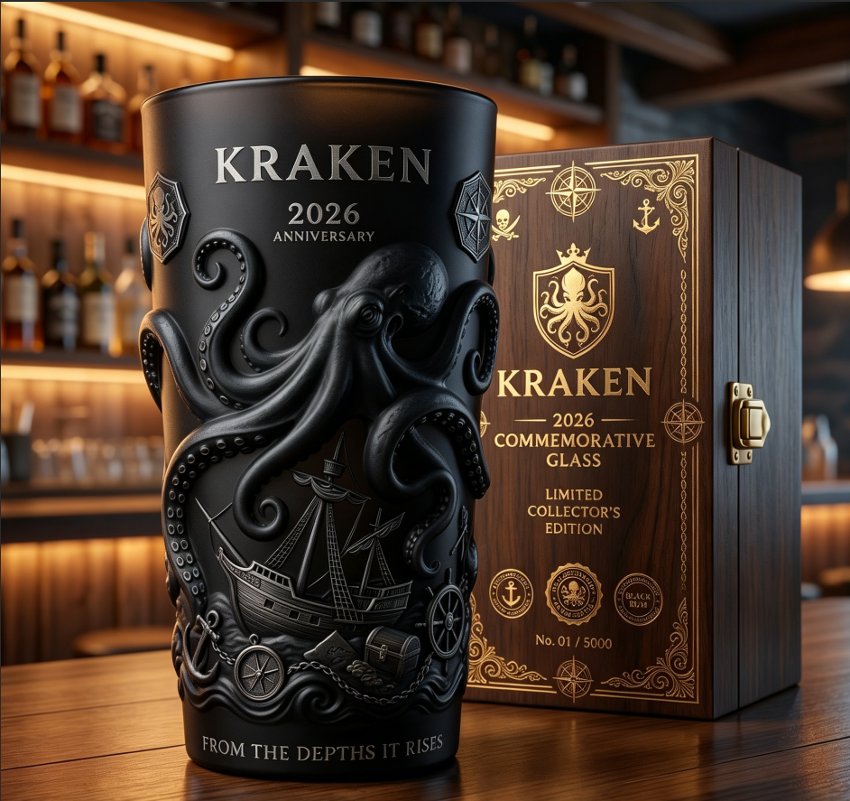 Kraken 2026 Anniversary Collector's Glass