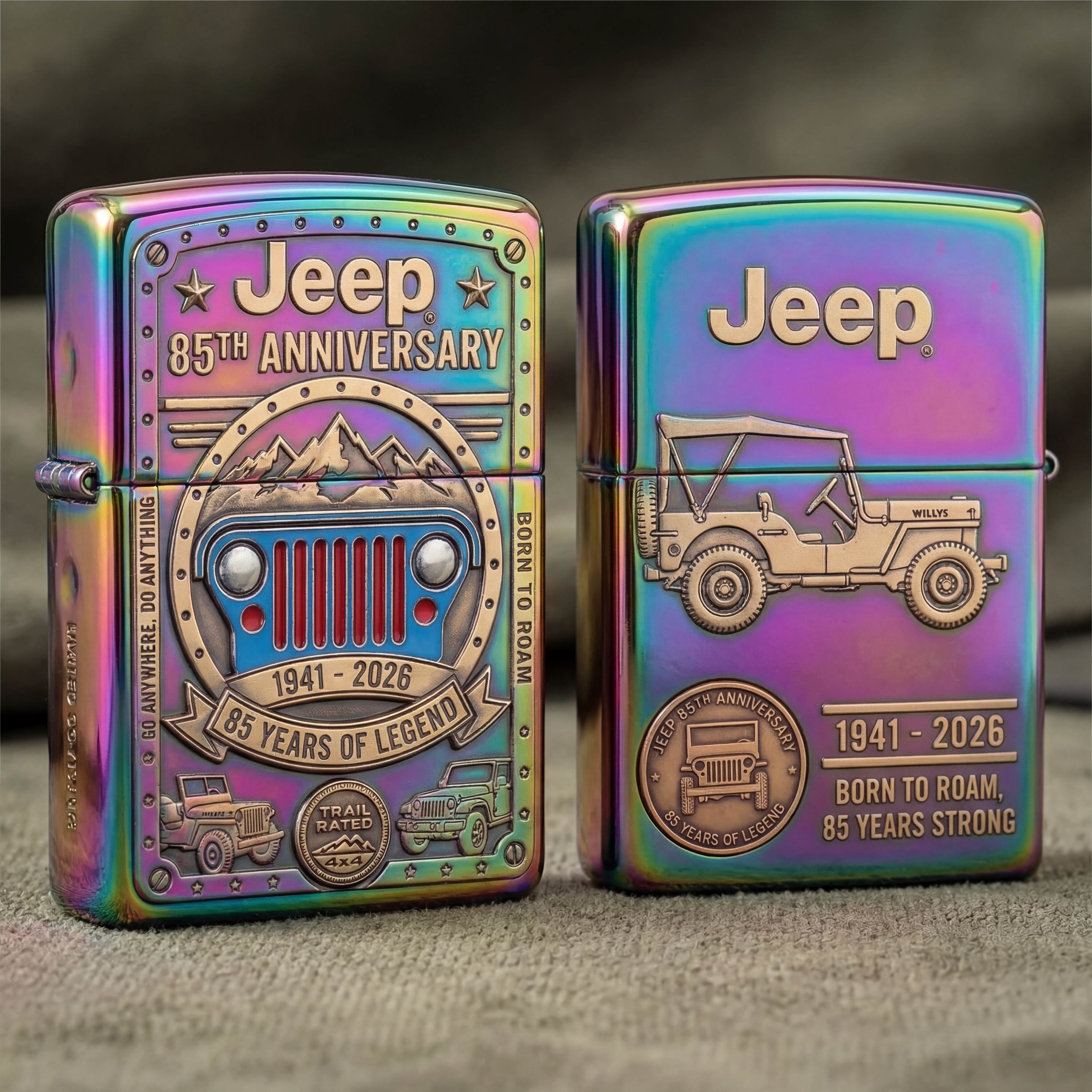 Jeep 85th Anniversary Commemorative Zippo Lighter