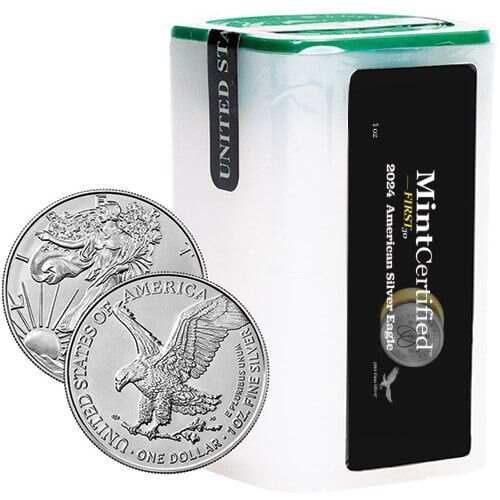 2024 $1 1-oz Silver Eagle BU 20-Coin Roll