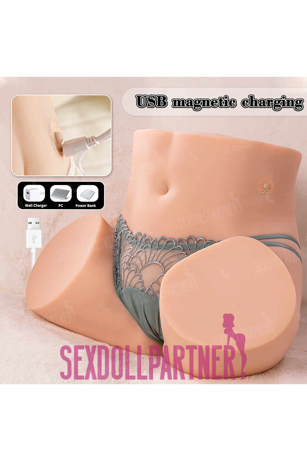 US Stock - SQ-MAR50116V Affordable Premium TPE Female Ass Sex Doll Torso