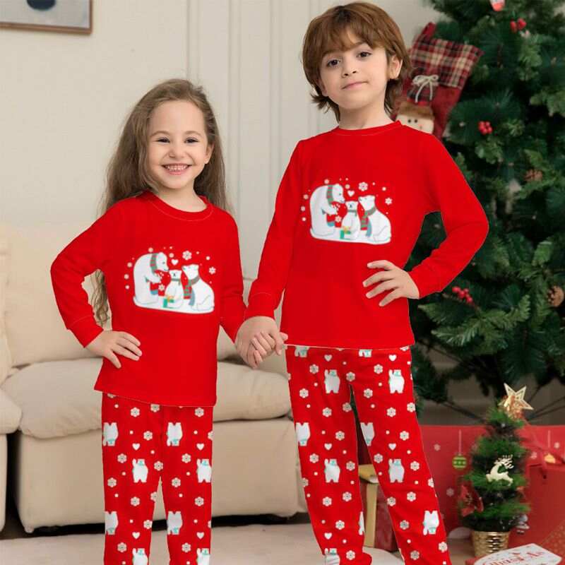 Matching Family Bear Christmas Pjs Pajamas Sets
