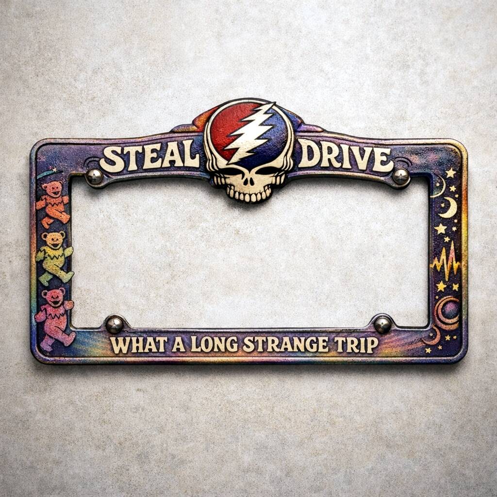The Dead “Steal Your Drive” License Plate Frame