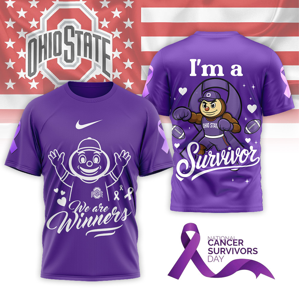 Ohio State Buckeyes | Premium NCAA National Cancer Survivors Day 3D Shirt NY
