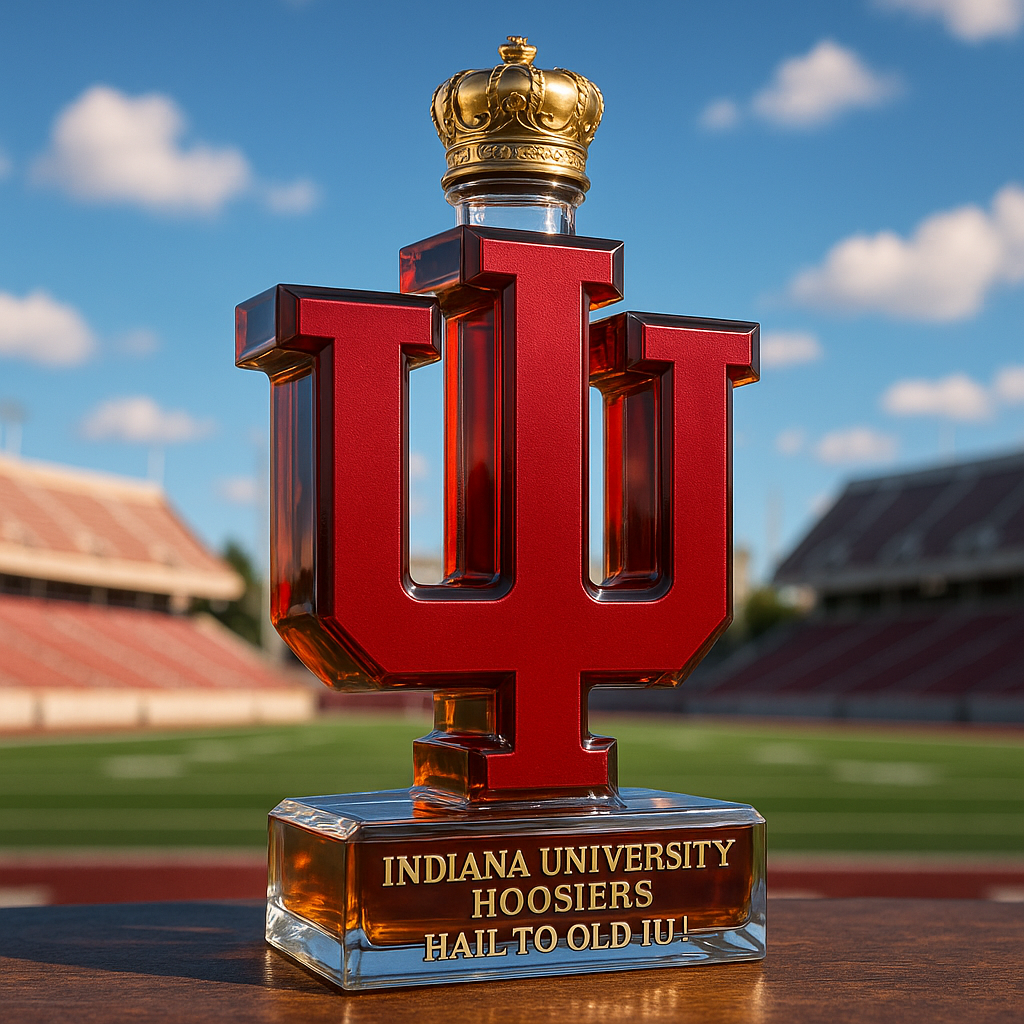 Indiana University Hoosiers Limited-Edition Whiskey Bottle
