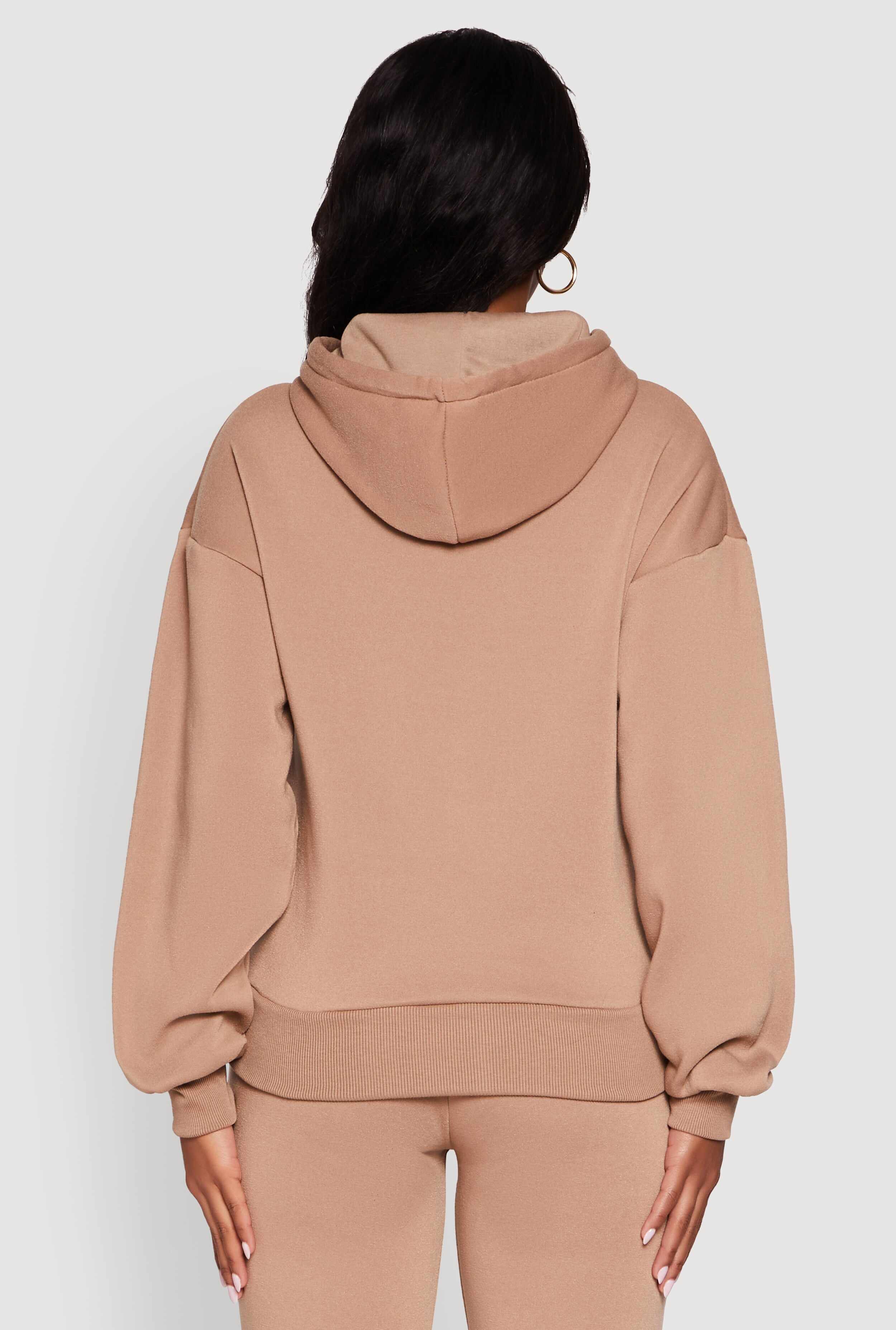 Bear Graphic Fleece Pullover Hoodie