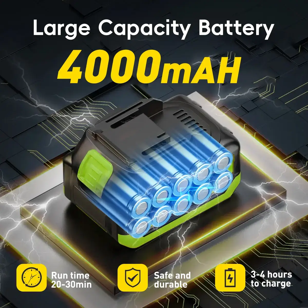 SEESE Cordless Pressure Washer and Single Port Charger Base, Bottle Portable Washer for Car,Home Cleaning & Garden Watering