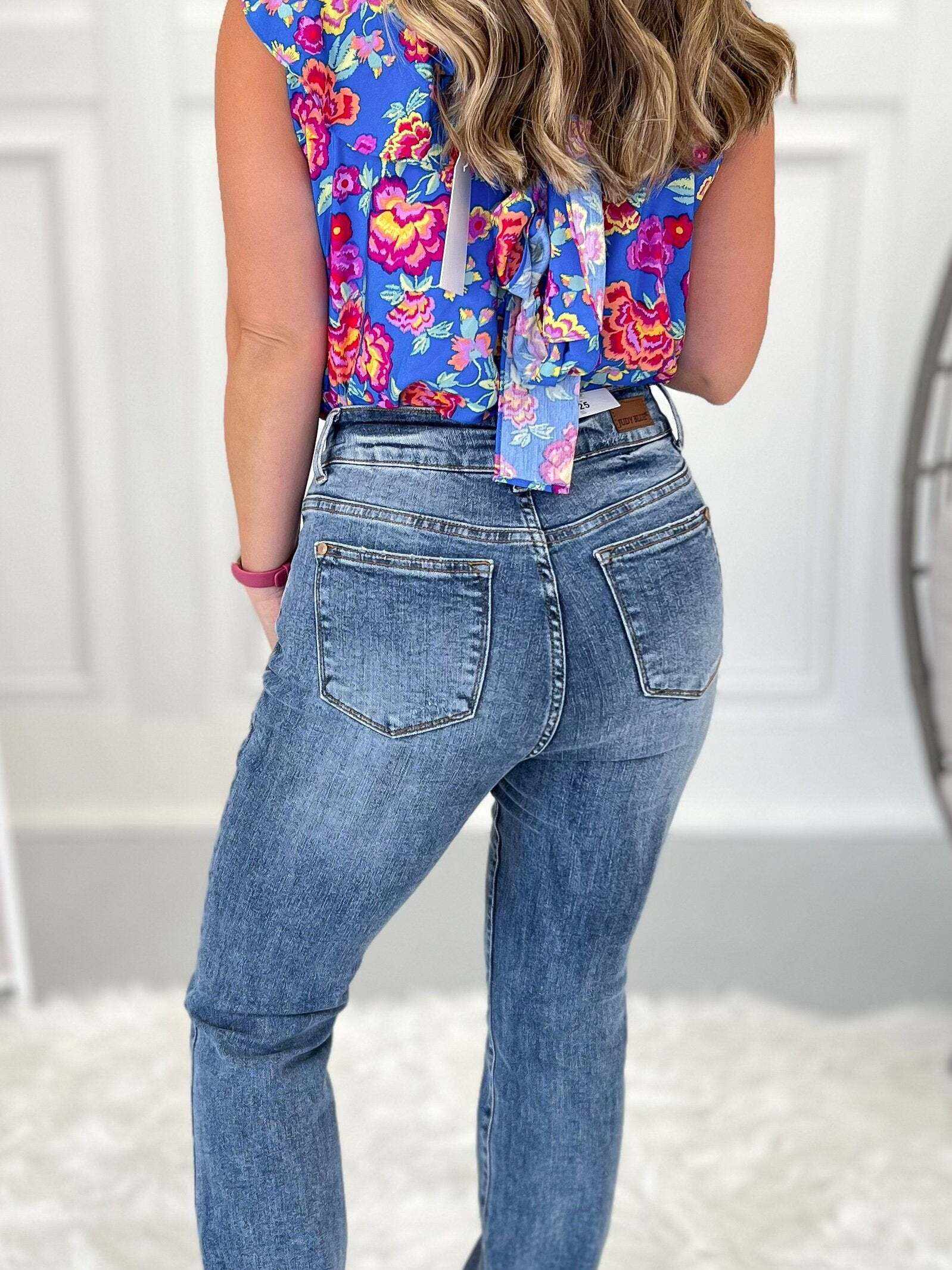 Double Down - Christmas Double Down Bootcut Jeans- Final Sale