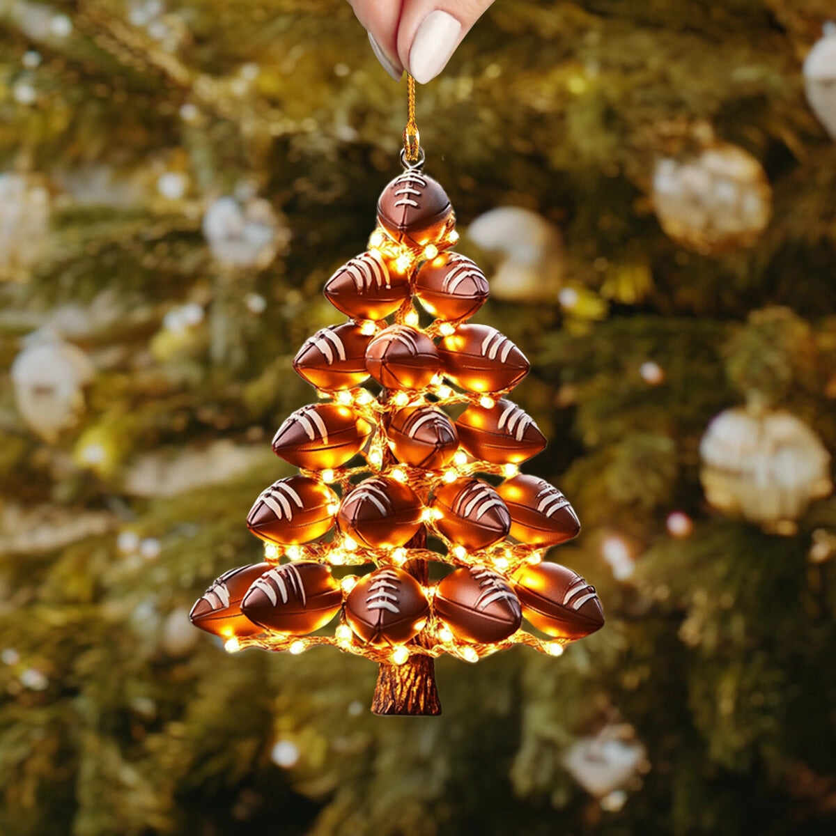Football🏈🎄Tree Christmas Ornament