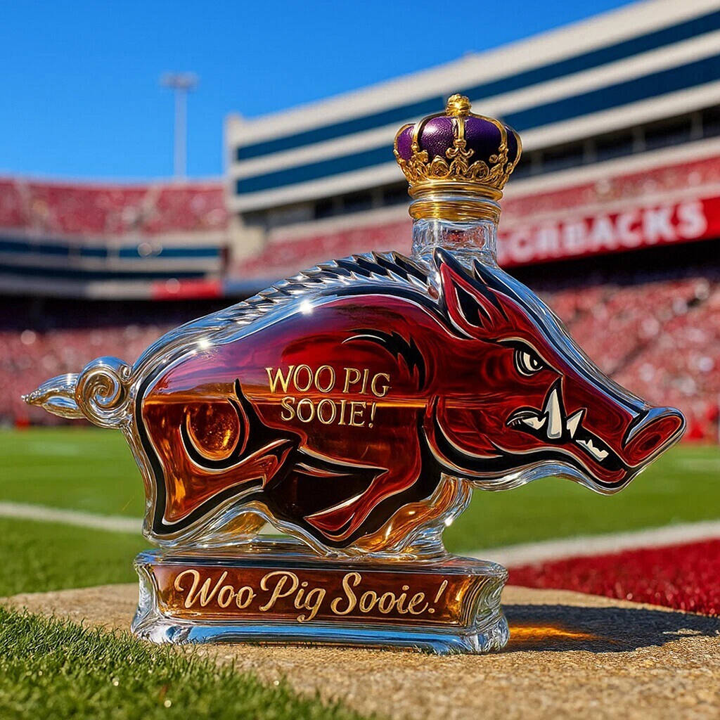 Arkansas Razorbacks Limited Edition Whisky Bottle