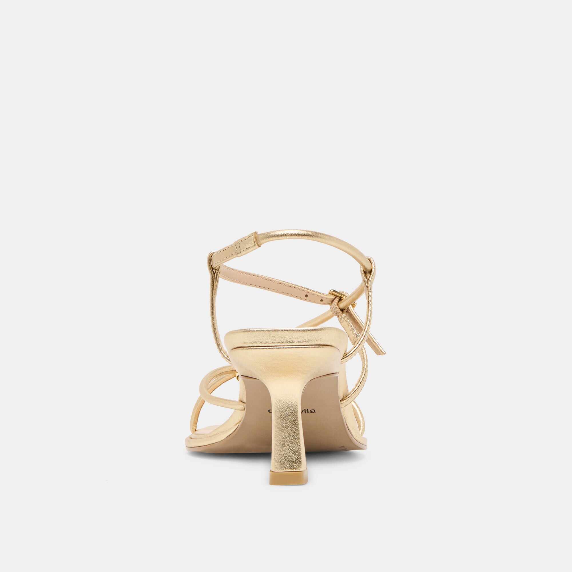 MYLEE HEELS GOLD DISTRESSED LEATHER