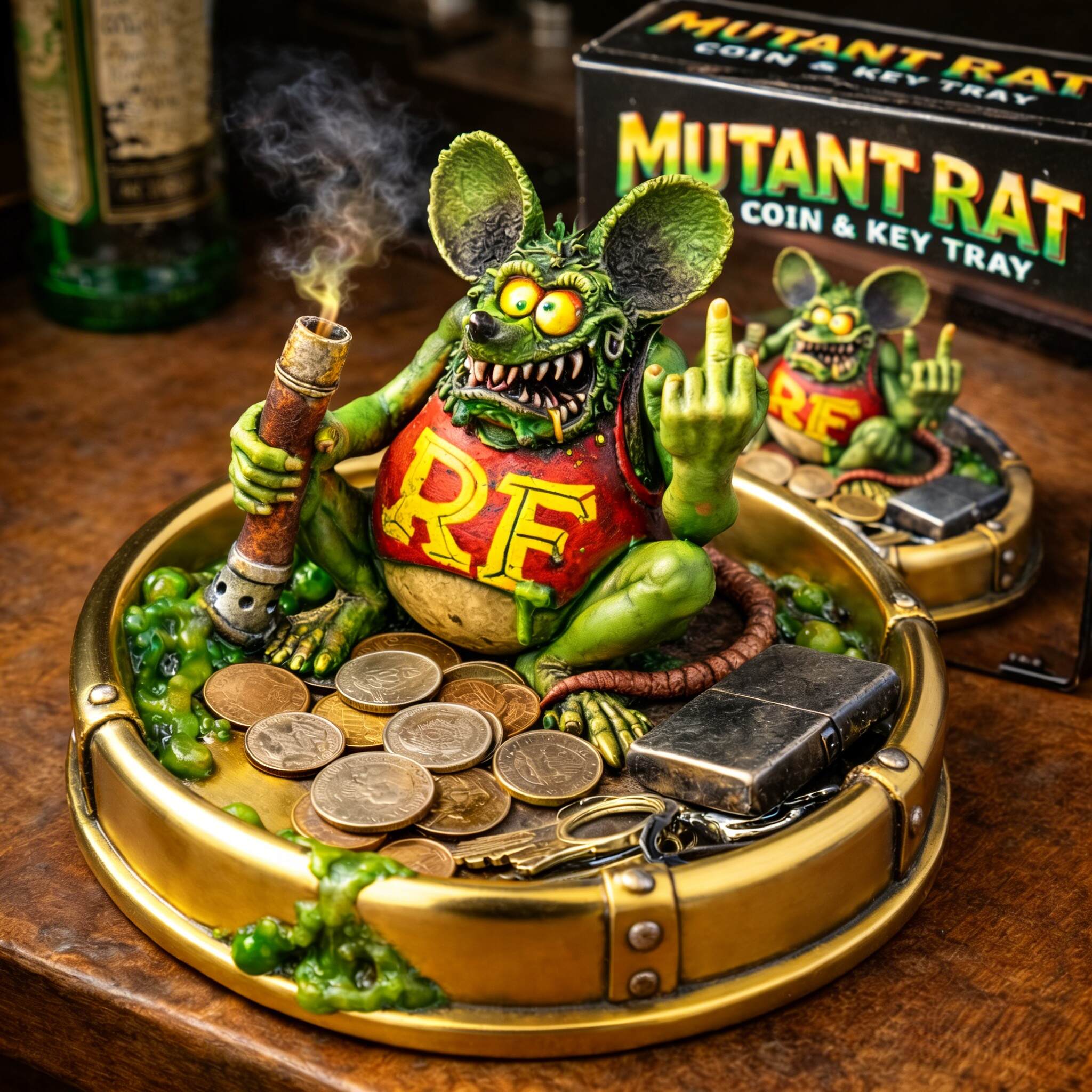 Rat Fink Garage Coin & Key Tray