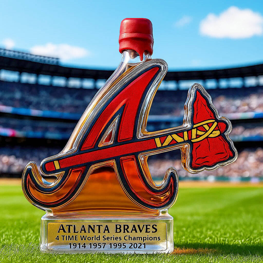 Atlanta Braves Team Honor Limited Edition Whiskey Bottle