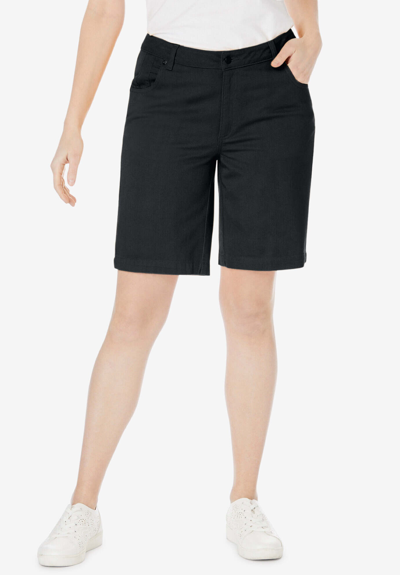 Classic Cotton Denim Shorts
