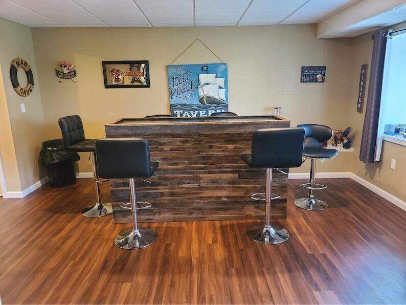 Bar-outdoor bar-home bar-indoor bar-basement bar-bars-wood bar-rustic decor-Barn wood-Man Cave Bar-Primitive-Handmade Furniture & Decor