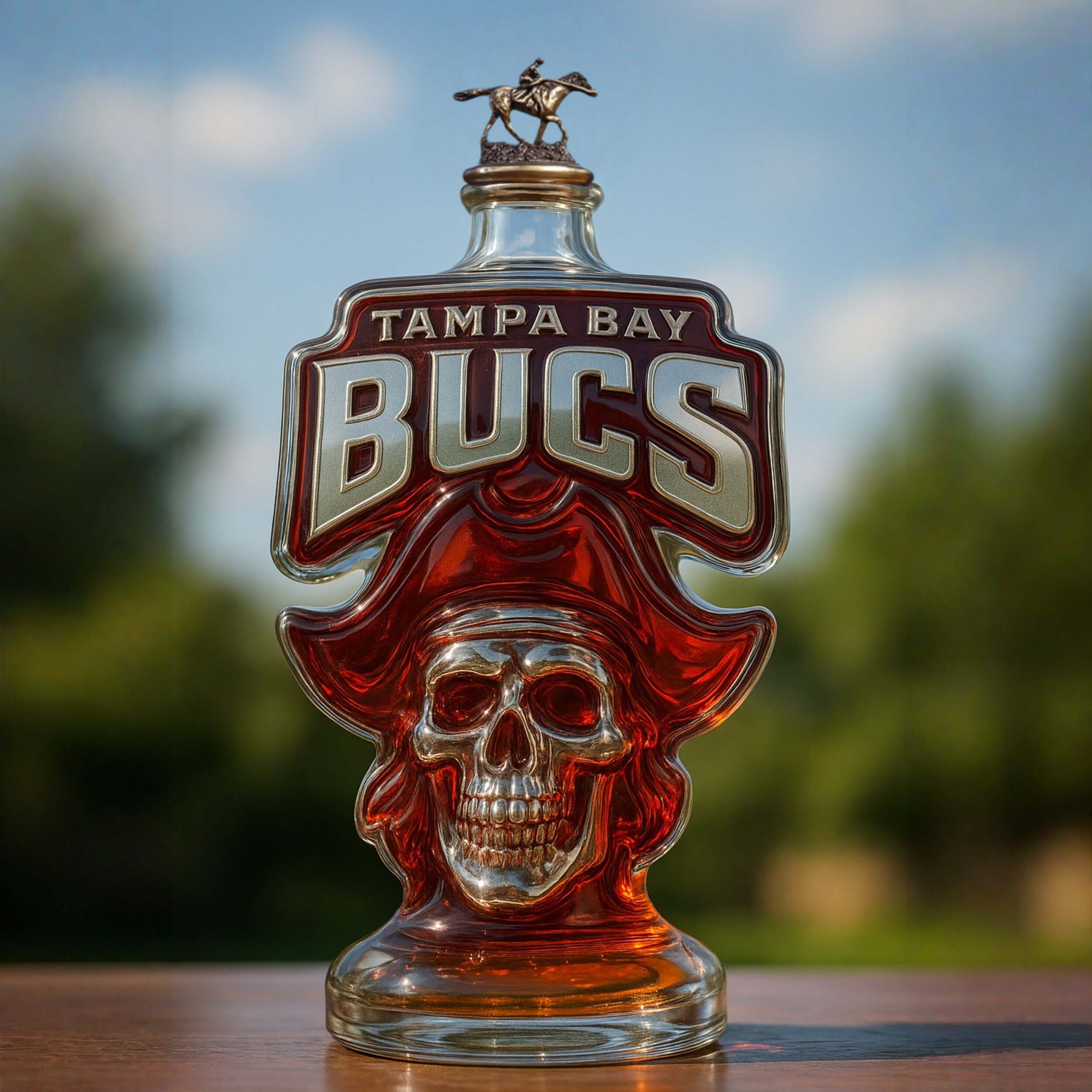 Tampa Bay Buccaneers Whiskey Bottle