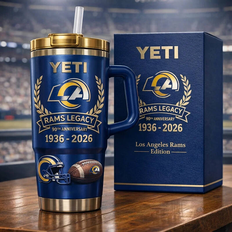Rams 90th Anniversary YETI Tumbler