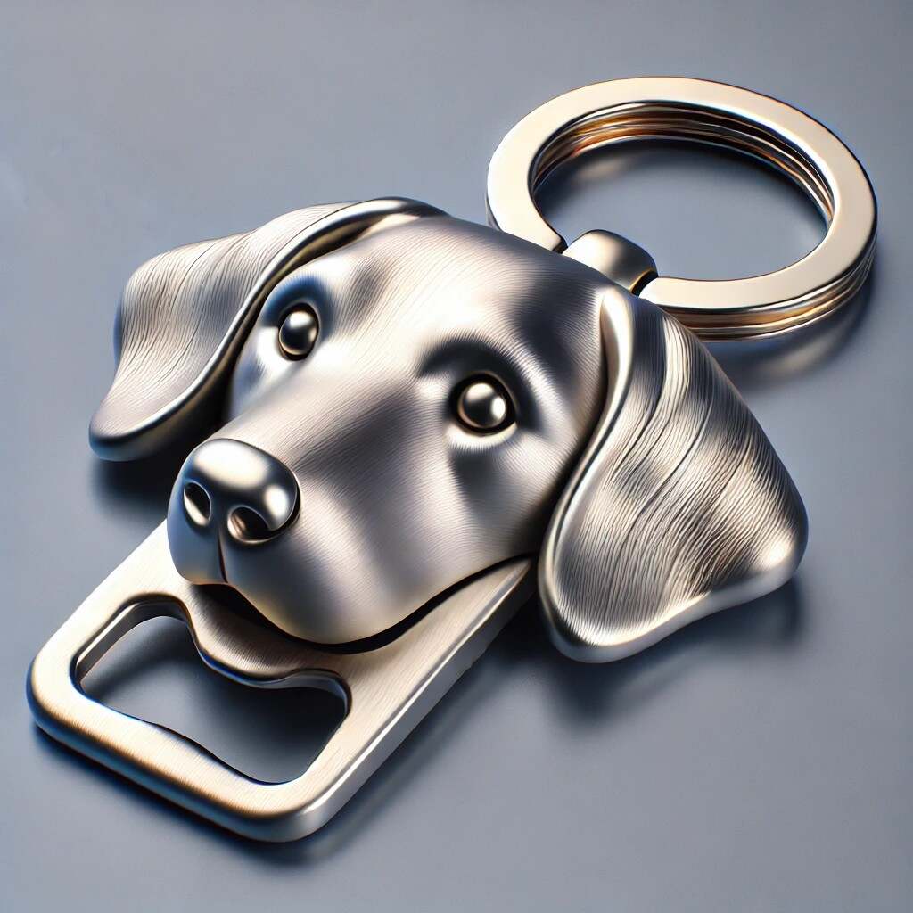 Pet dog bottle opener keychain