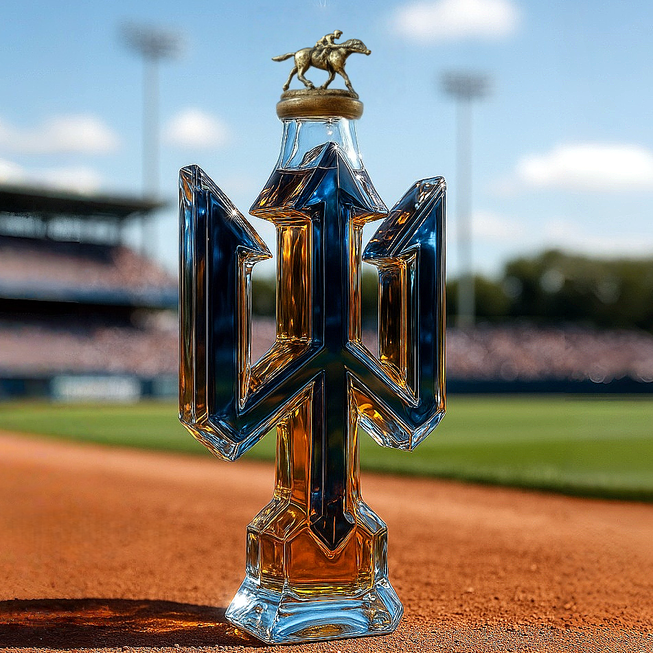 ⚓Seattle Mariners Trident Whiskey Bottle