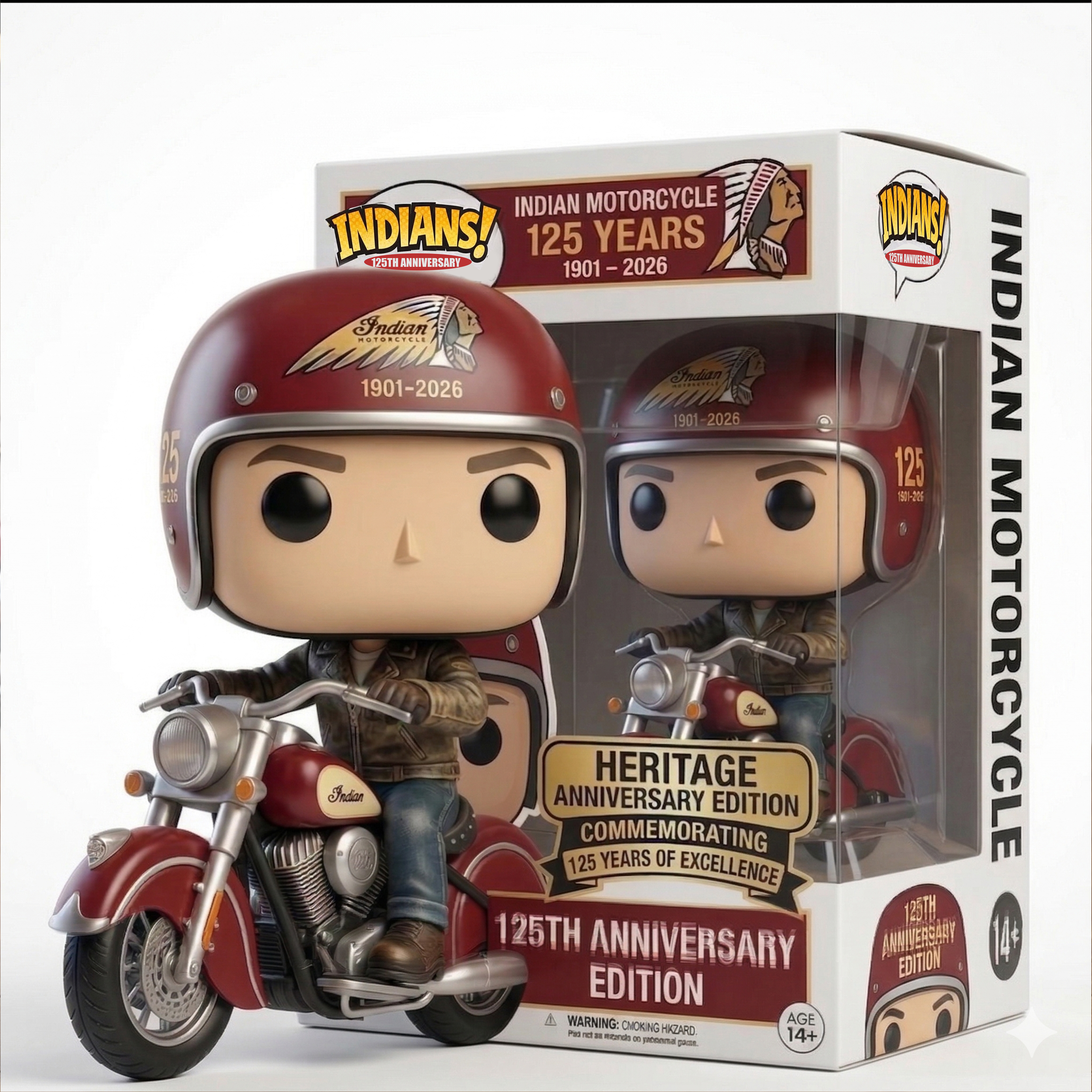 🏍️ Indian Motorcycle 125 Years: Heritage Rider POP – Limited Edition 🪖