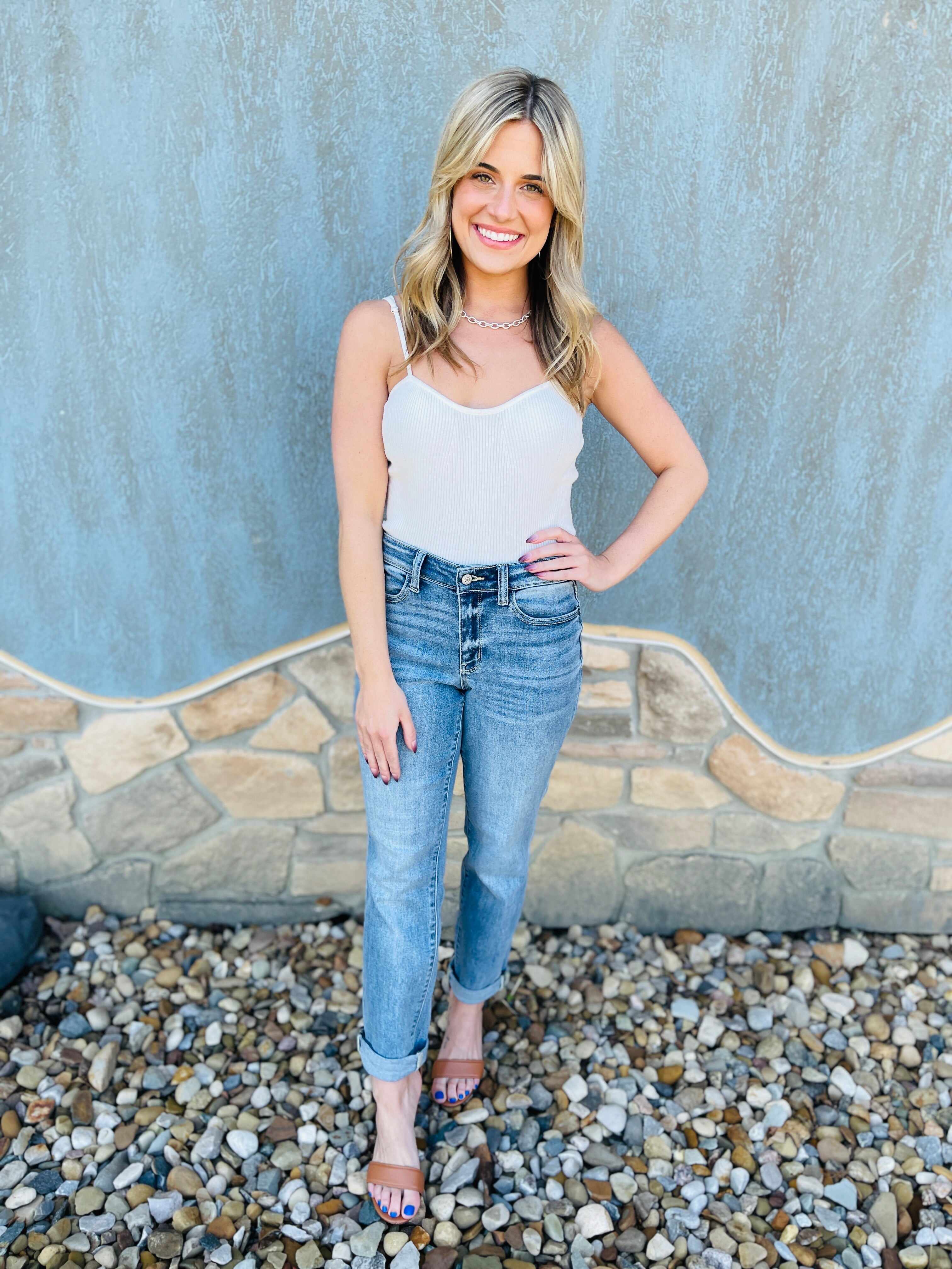 RESTOCK!  Reg/Curvy The Bleach Boys Nondistressed Boyfriend Jeans--Multiple Washes!
