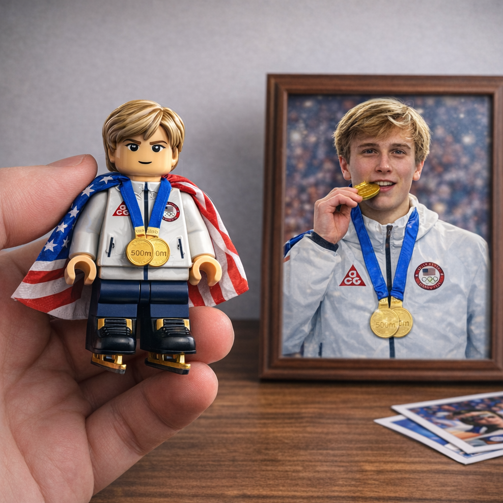Jordan Stolz – Double Gold Champion 500m & 1000m Olympic Legacy Edition