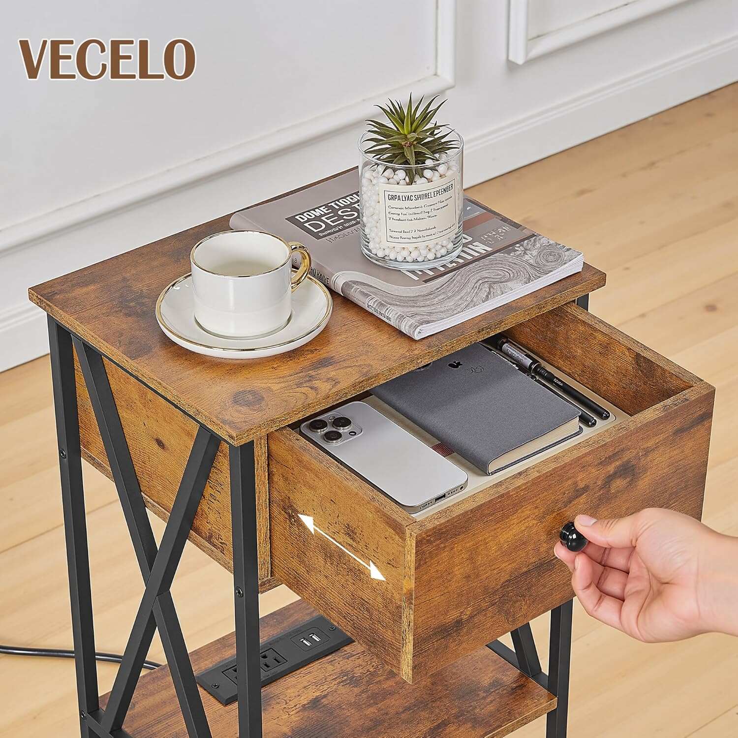 VECELO Nightstand Set of 2