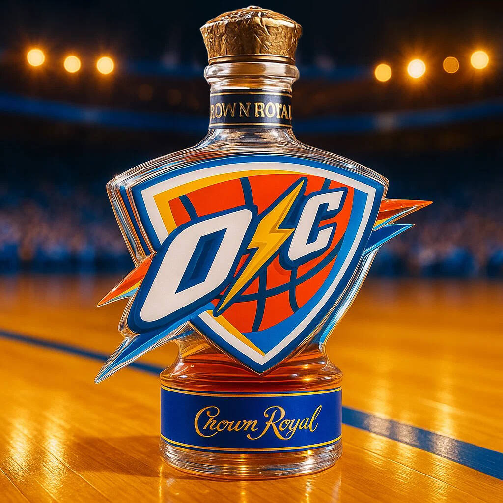 OKC Thunder Championship Limited Edition Whisky Bottle