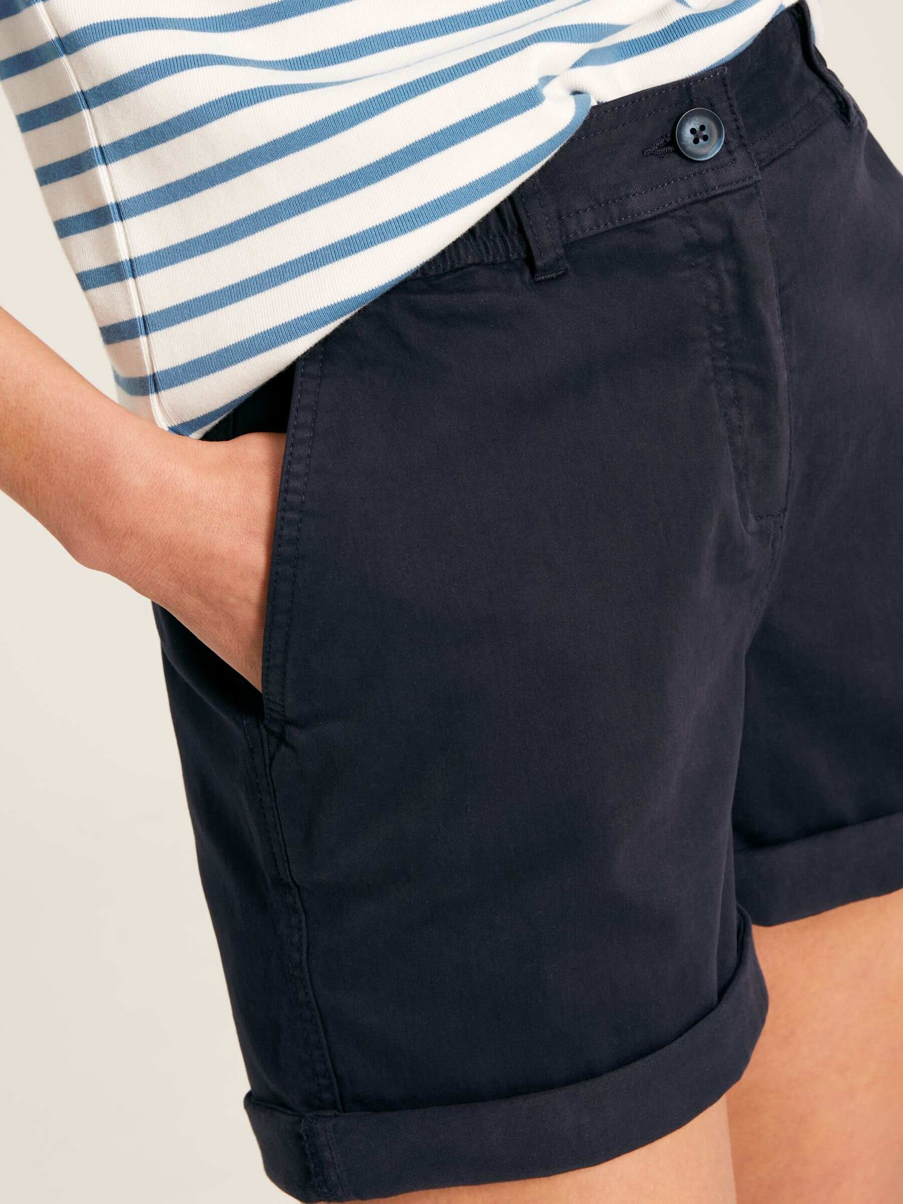 Navy Blue Chino Shorts
